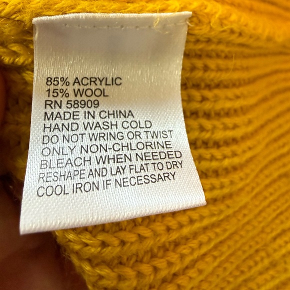 Antonio Melani Yellow Women's Knit Sweater - Picture 6 of 6